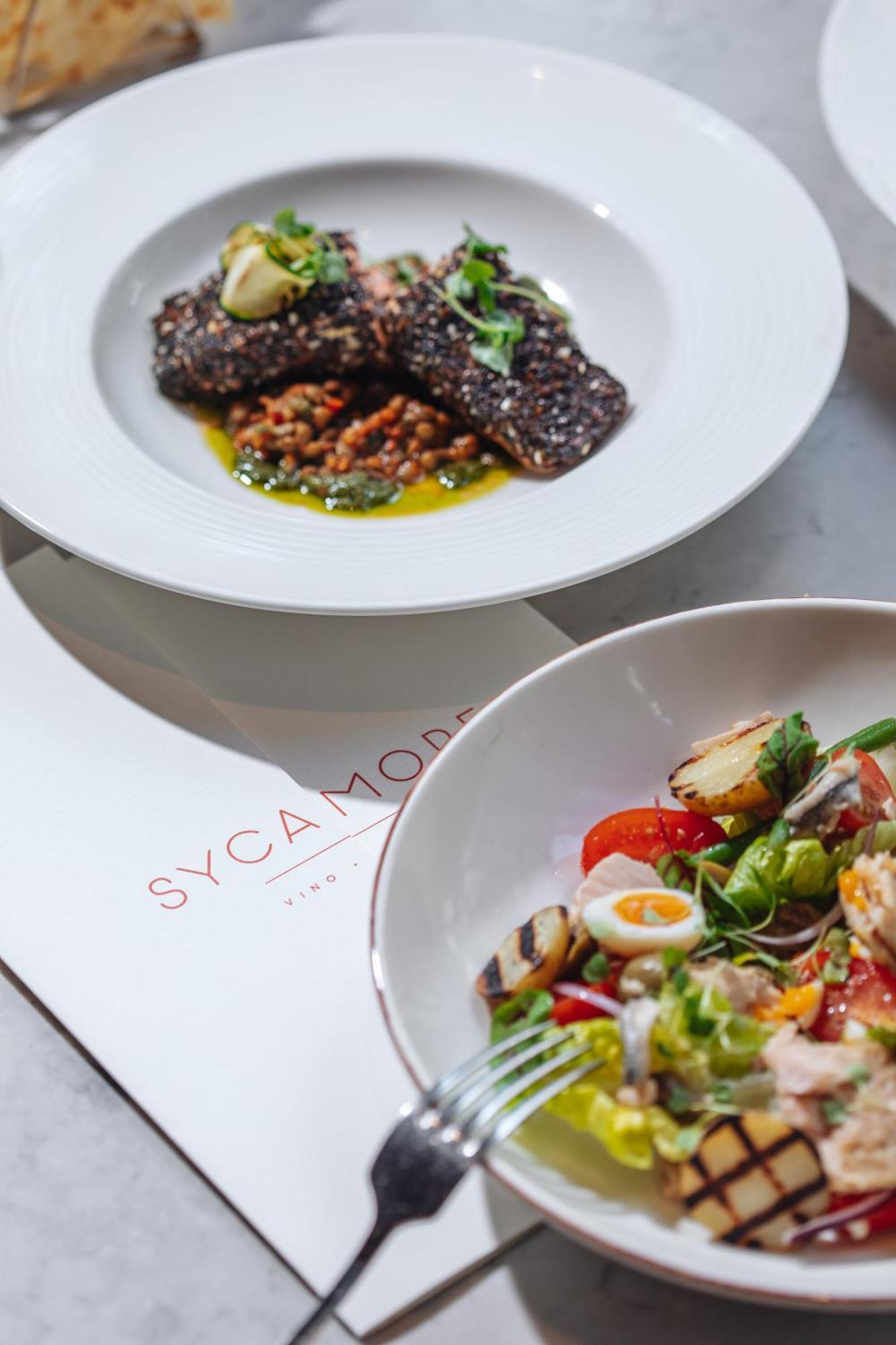 Middle Eight - Covent Garden - Preferred Hotels And Resorts London Luaran gambar Dishes at Sycamore